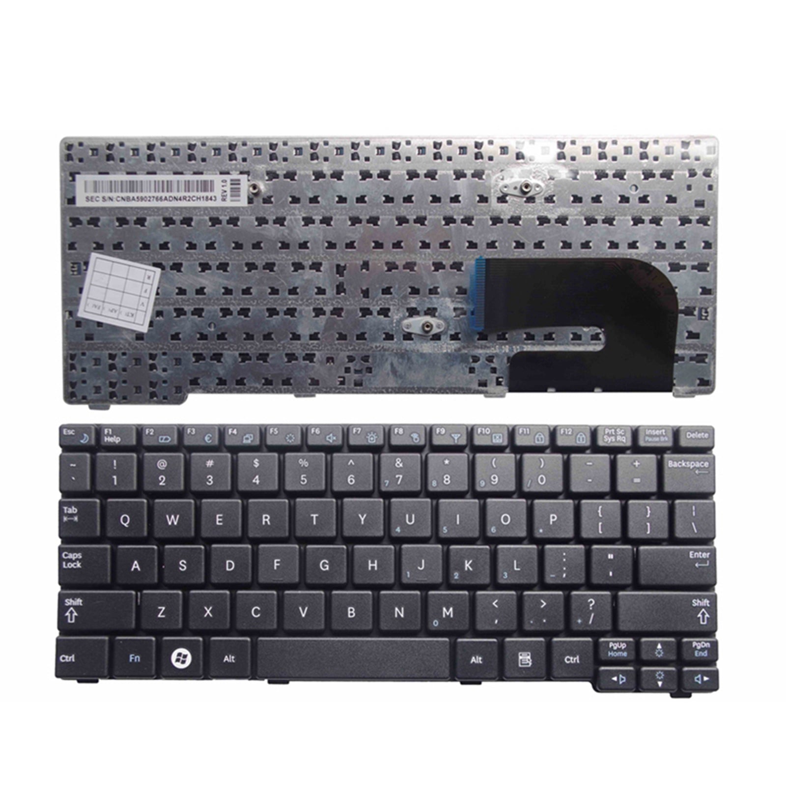 English US Standard Laptop Keyboard Replaces for Samsung N148 N150 N151 NB20