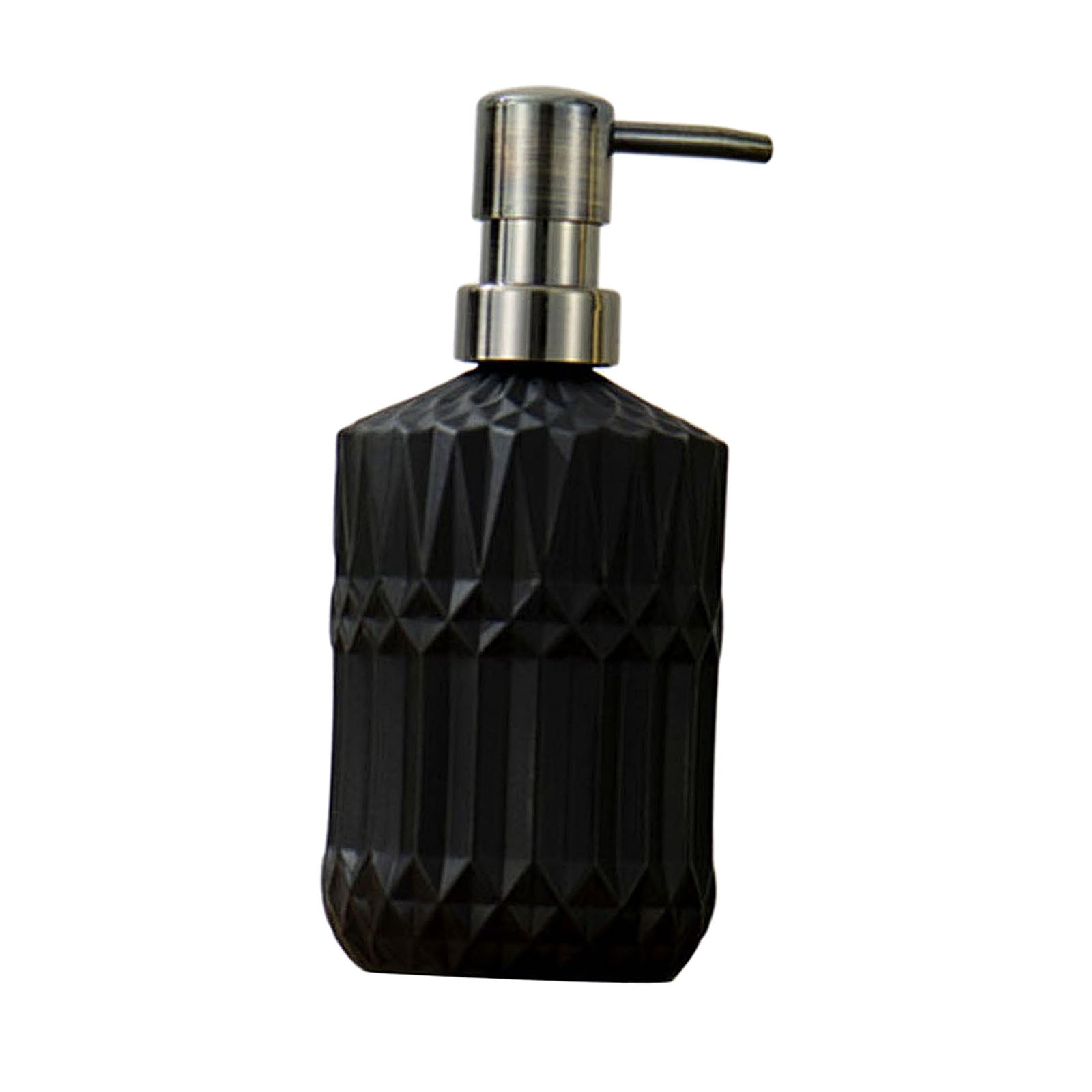 Glass Soap Dispenser Foaming Lotion Cleanser Empty Bottles Black