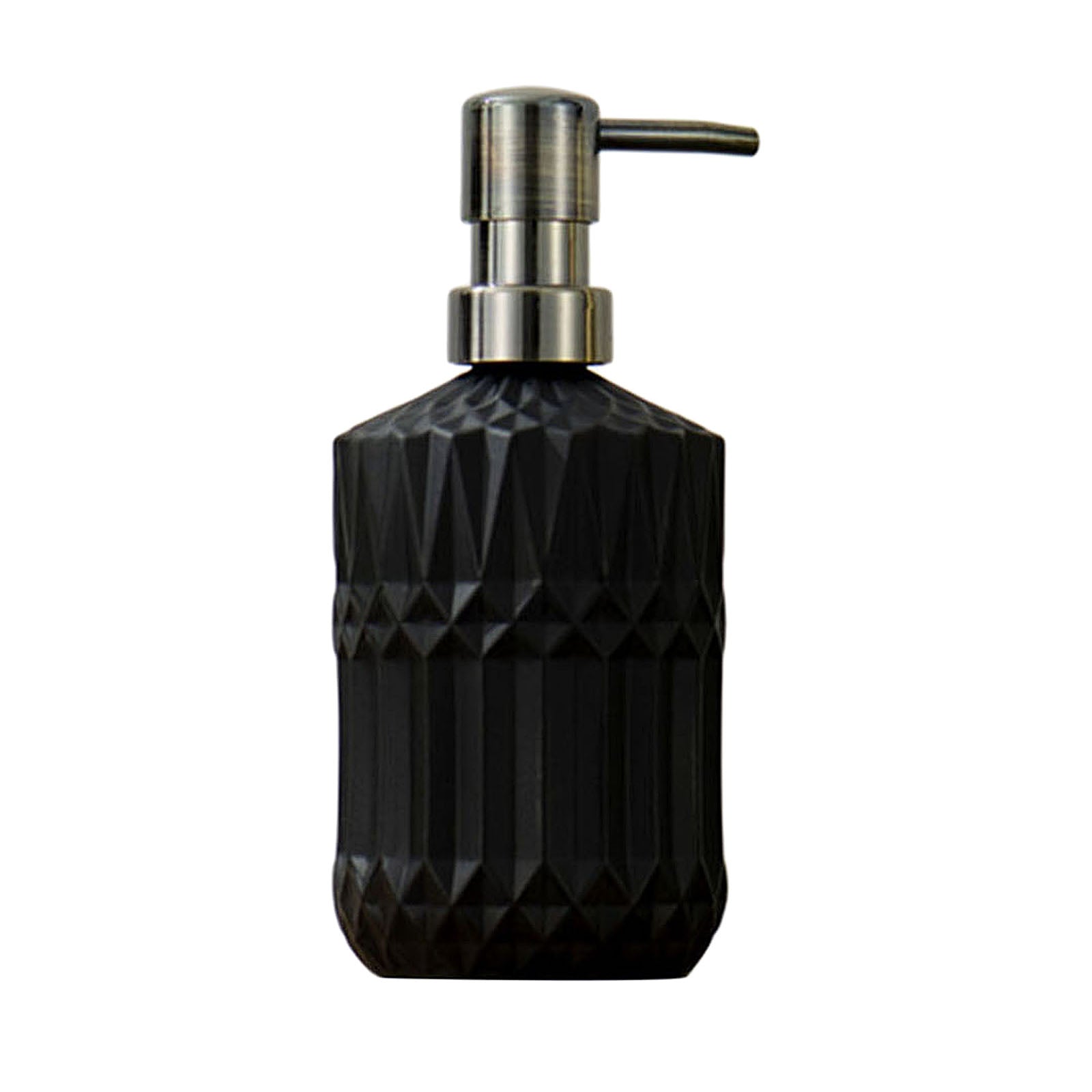 Glass Soap Dispenser Foaming Lotion Cleanser Empty Bottles Black