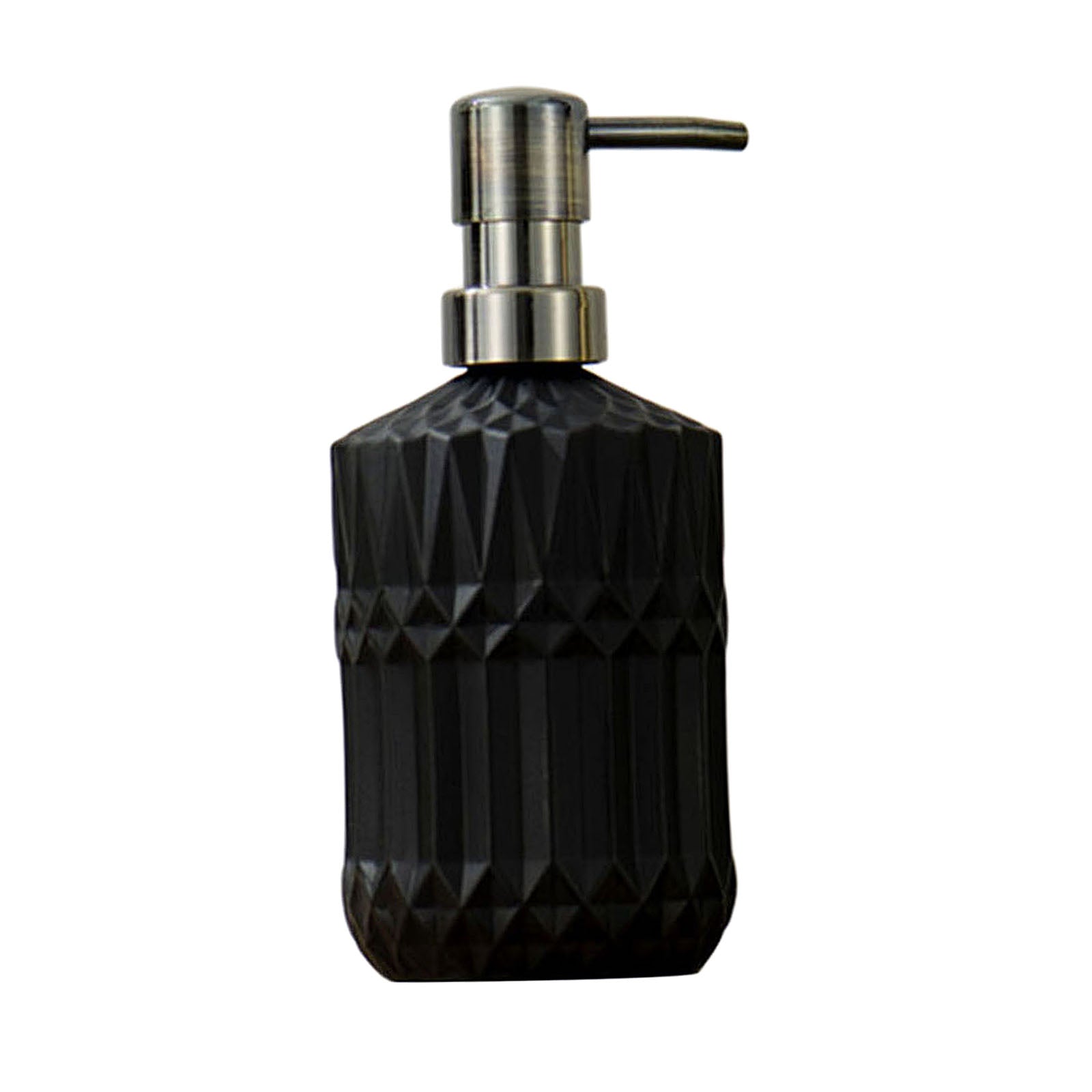 Glass Soap Dispenser Foaming Lotion Cleanser Empty Bottles Black