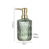 Glass Soap Dispenser Foaming Lotion Cleanser Empty Bottles Green