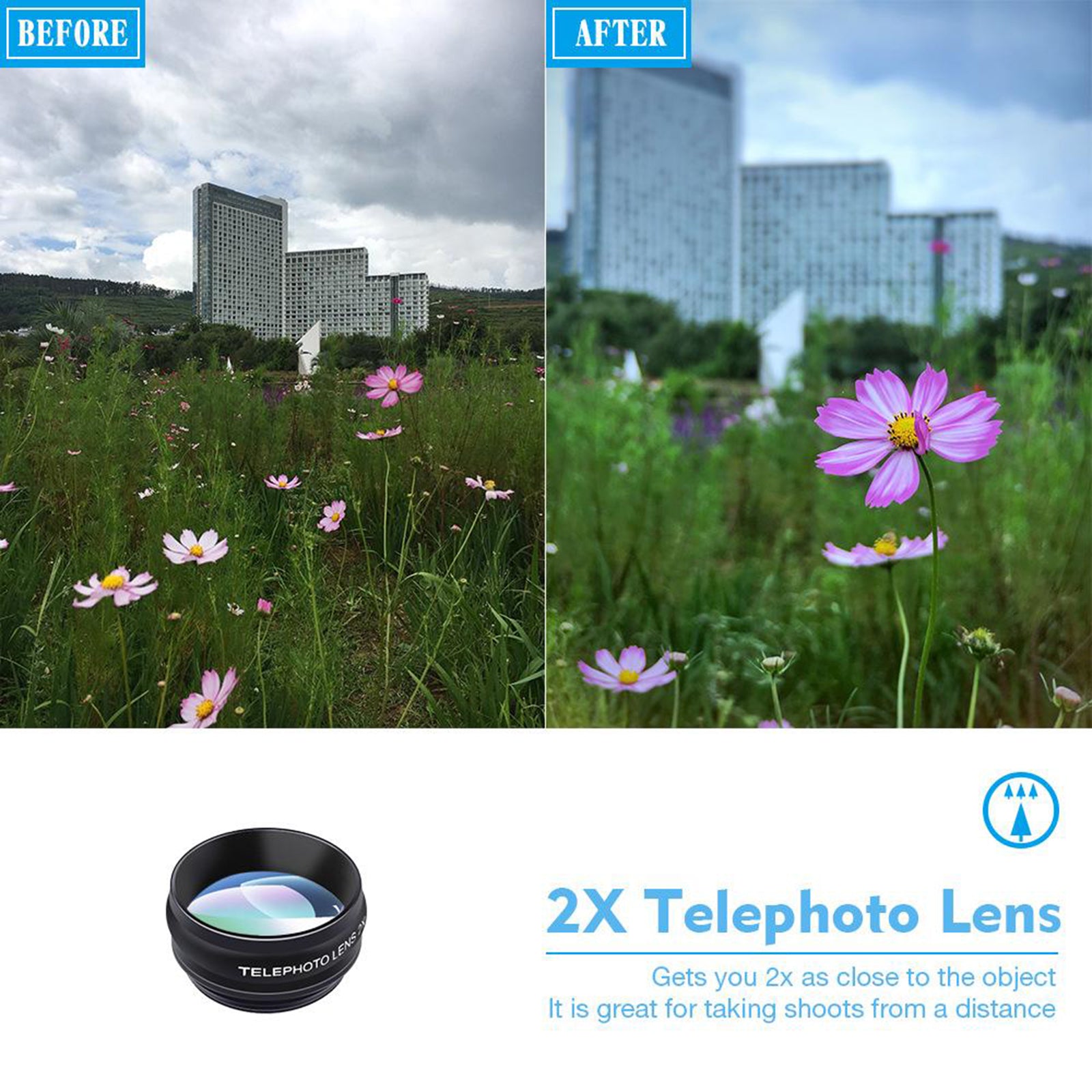 10 in1 Phone Camera Lens Kit Telephoto CPL Radial for Most Phone Camera