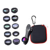 10 in1 Phone Camera Lens Kit Telephoto CPL Radial for Most Phone Camera