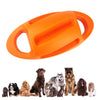 Dog Chew Toy Indestructible Squeaky Ball Training Teething Exercise Orange