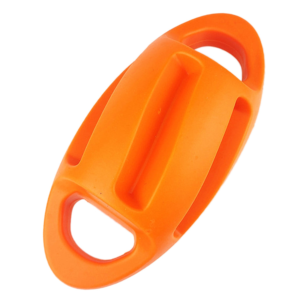 Dog Chew Toy Indestructible Squeaky Ball Training Teething Exercise Orange