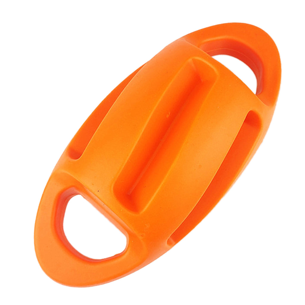 Dog Chew Toy Indestructible Squeaky Ball Training Teething Exercise Orange