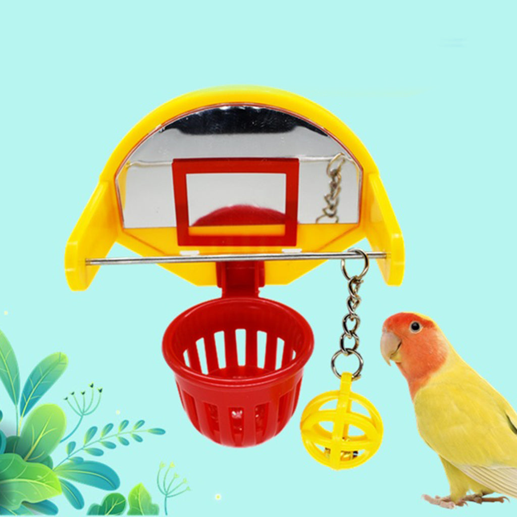 Bird Training Basketball Stacking Foraging Toy Cockatiel Cage Education Toy