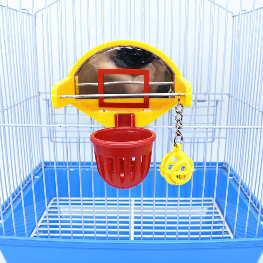 Bird Training Basketball Stacking Foraging Toy Cockatiel Cage Education Toy