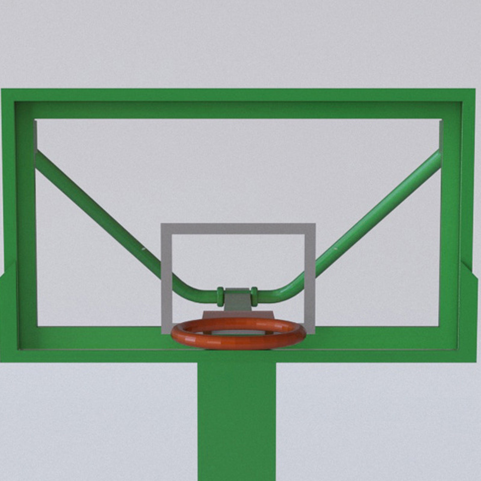 1/32 Plastic Basketball Hoop Model for Action Figures Scene Props Green