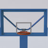 1/32 Plastic Basketball Hoop Model for Action Figures Scene Props Blue