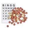 40 PCS BINGO Cards Easy Read 75 Numbers Chips Card Game Board Game Activity