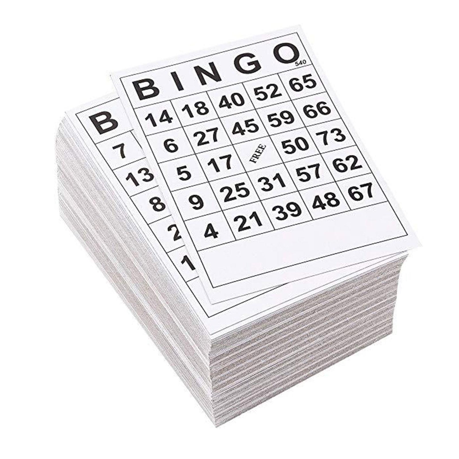 40 PCS BINGO Cards Easy Read 75 Numbers Chips Card Game Board Game Activity