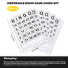 40 PCS BINGO Cards Easy Read 75 Numbers Chips Card Game Board Game Activity