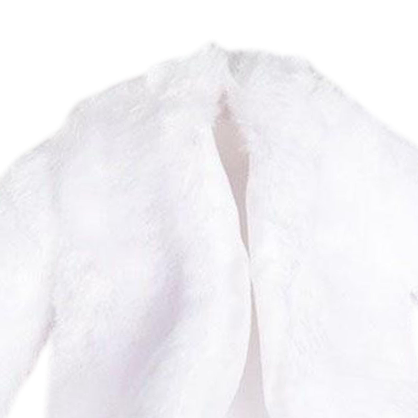 1:6 Scale Female Fur Coat Clothes for 12inch DID Action Figure Accessory White