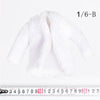 1:6 Scale Female Fur Coat Clothes for 12inch DID Action Figure Accessory White