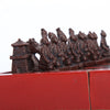 Chinese Xi'an Terracotta Warriors Wooden Chess Set Carved Unique Collectible