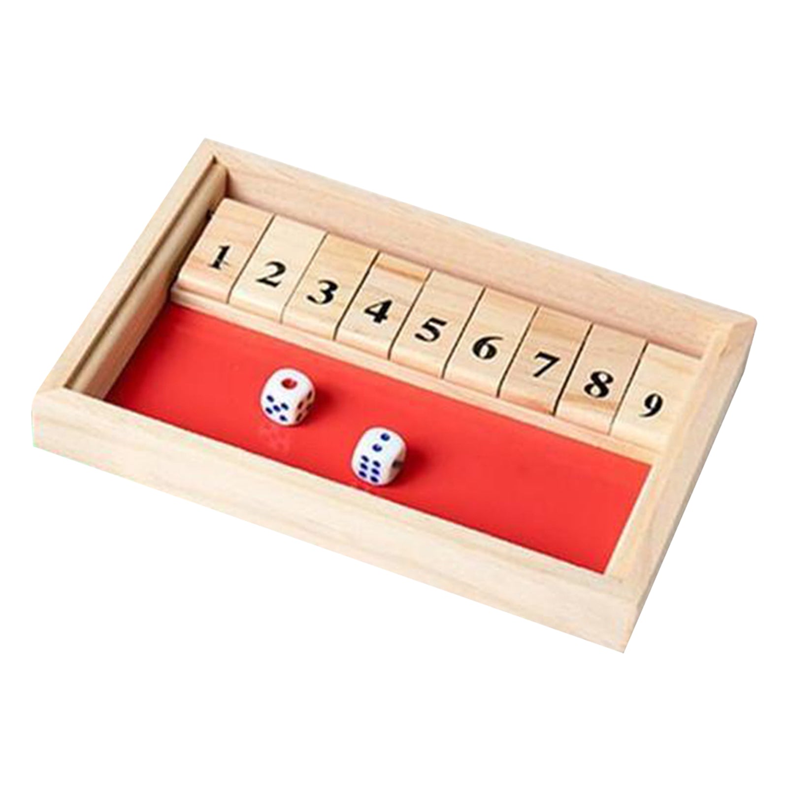 9 Numbers Shut The Box Board Game w/Dice for Bar Drinking Party Family Games