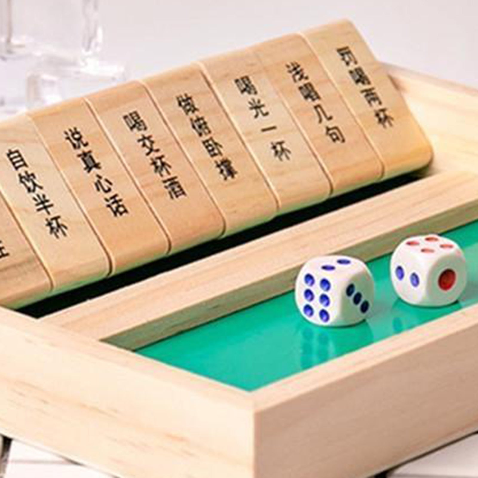 1-2 Player Board Game Wood Shut the Box for Adults Party Bar Drinking Toys