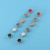 12x Women Mixed Color Flower Brooches Pin Set Muslim Headwear DIY Rose