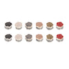 12x Women Mixed Color Flower Brooches Pin Set Muslim Headwear DIY Rose