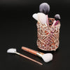 Crystal Makeup Brush Jewelry Storage Holder Pen Container Crystal Rose Gold