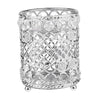 Crystal Makeup Brush Jewelry Storage Holder Pen Container Crystal Silver