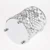 Crystal Makeup Brush Jewelry Storage Holder Pen Container Crystal Silver