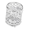 Crystal Makeup Brush Jewelry Storage Holder Pen Container Crystal Silver