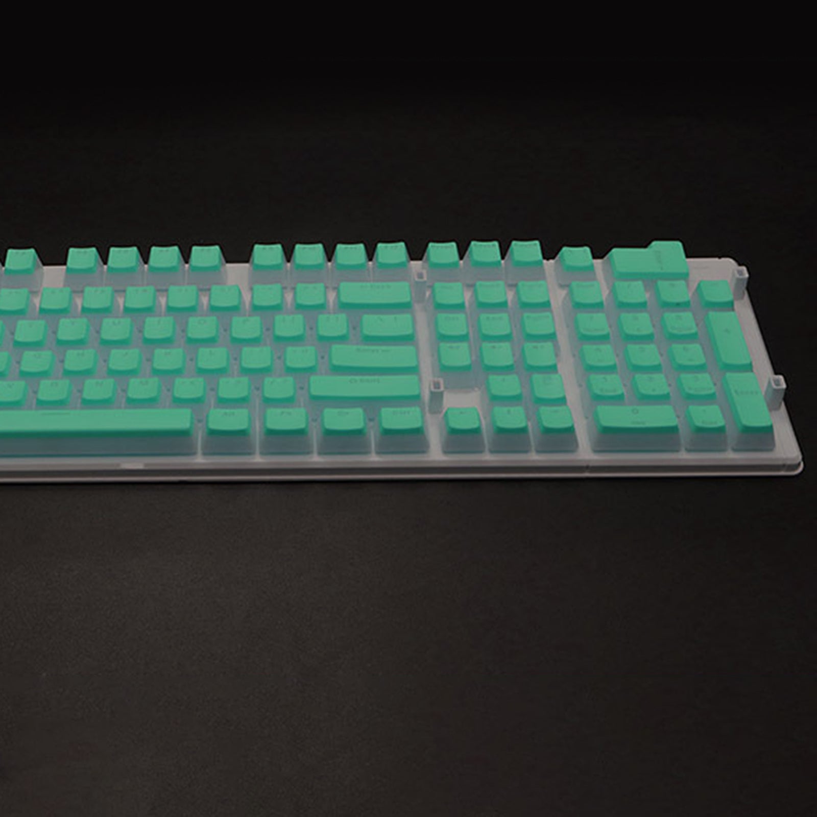 108 Keys Double Shot Pudding Keycaps DIY for Cherry MX Mechanical Keyboard Cyan