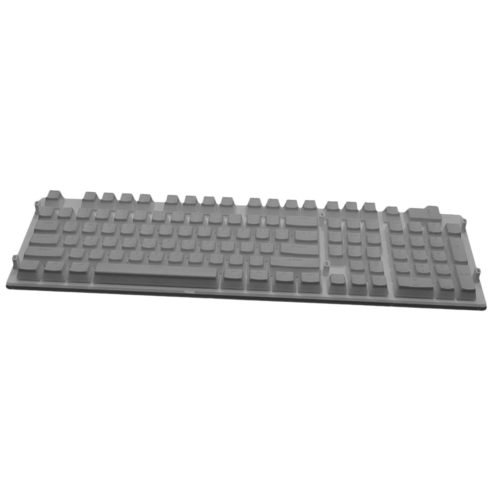 108 Keys Double Shot Pudding Keycaps DIY for Cherry MX Mechanical Keyboard Gray