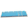 108 Keys Double Shot Pudding Keycaps DIY for Cherry MX Mechanical Keyboard Sky Blue