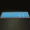 108 Keys Double Shot Pudding Keycaps DIY for Cherry MX Mechanical Keyboard Sky Blue