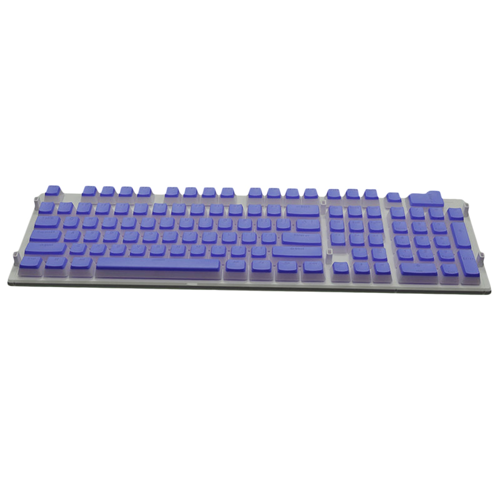 108 Keys Double Shot Pudding Keycaps DIY for Cherry MX Mechanical Keyboard Purple