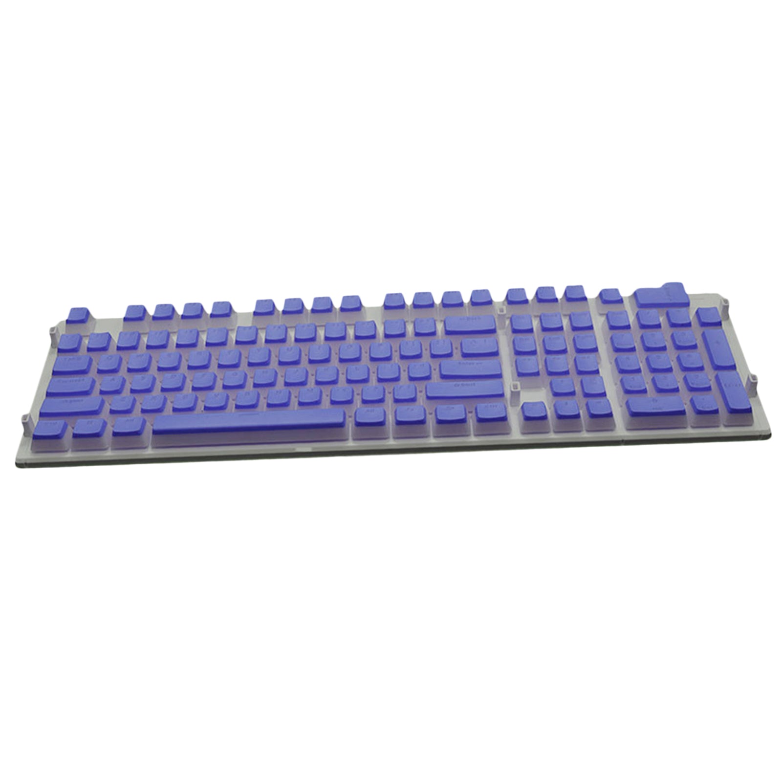 108 Keys Double Shot Pudding Keycaps DIY for Cherry MX Mechanical Keyboard Purple