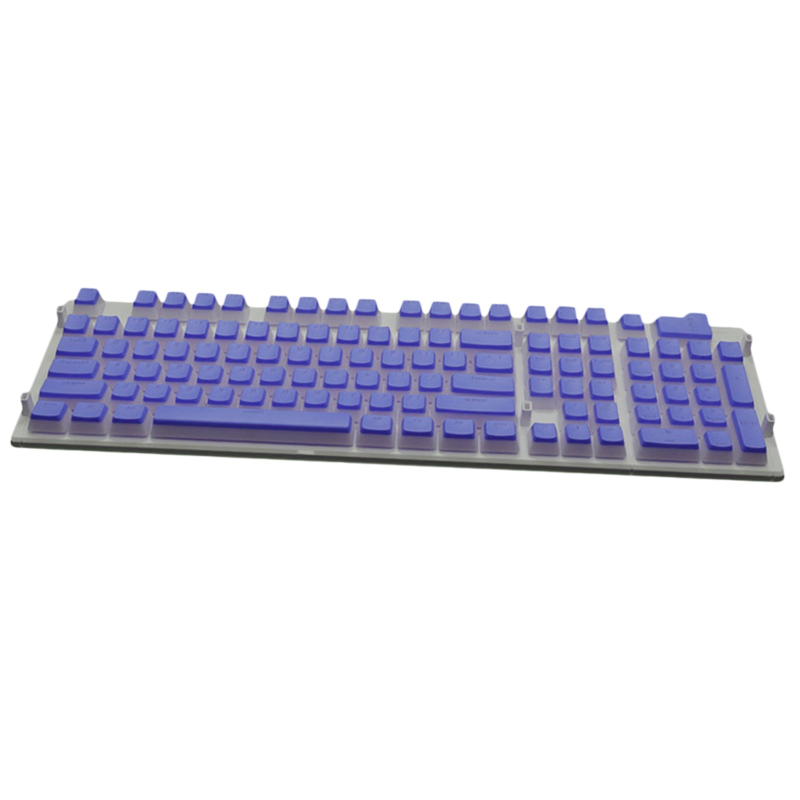 108 Keys Double Shot Pudding Keycaps DIY for Cherry MX Mechanical Keyboard Purple