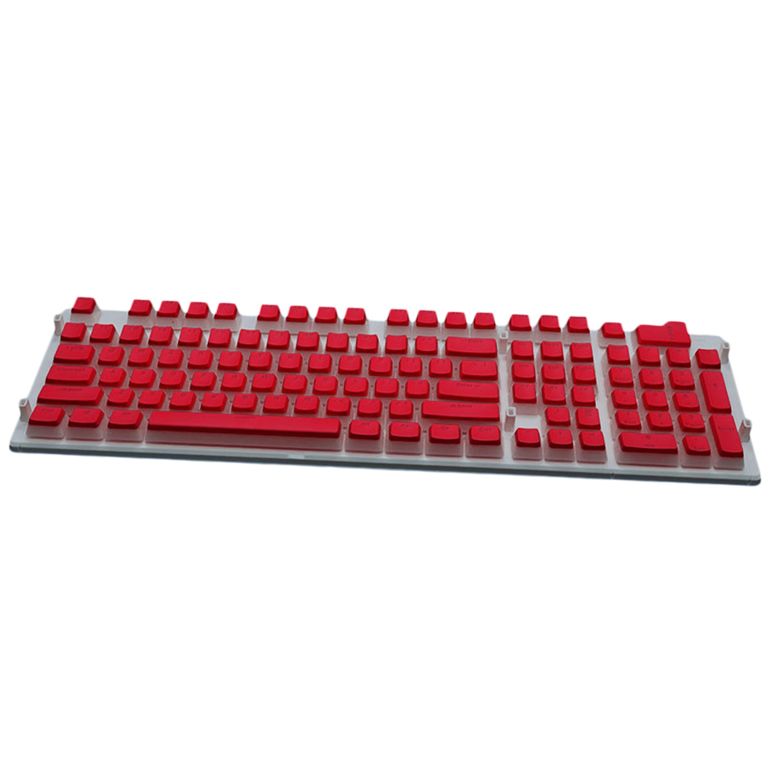 108 Keys Double Shot Pudding Keycaps DIY for Cherry MX Mechanical Keyboard Red