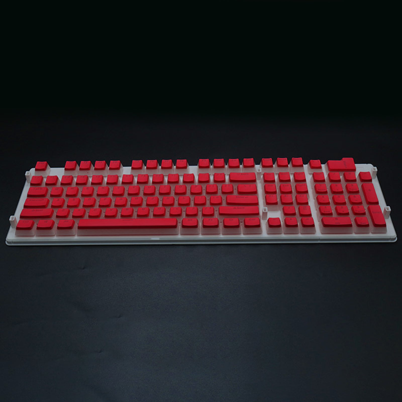 108 Keys Double Shot Pudding Keycaps DIY for Cherry MX Mechanical Keyboard Red