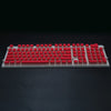 108 Keys Double Shot Pudding Keycaps DIY for Cherry MX Mechanical Keyboard Red