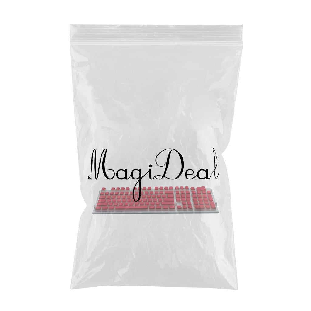 108 Keys Double Shot Pudding Keycaps DIY for Cherry MX Mechanical Keyboard Red