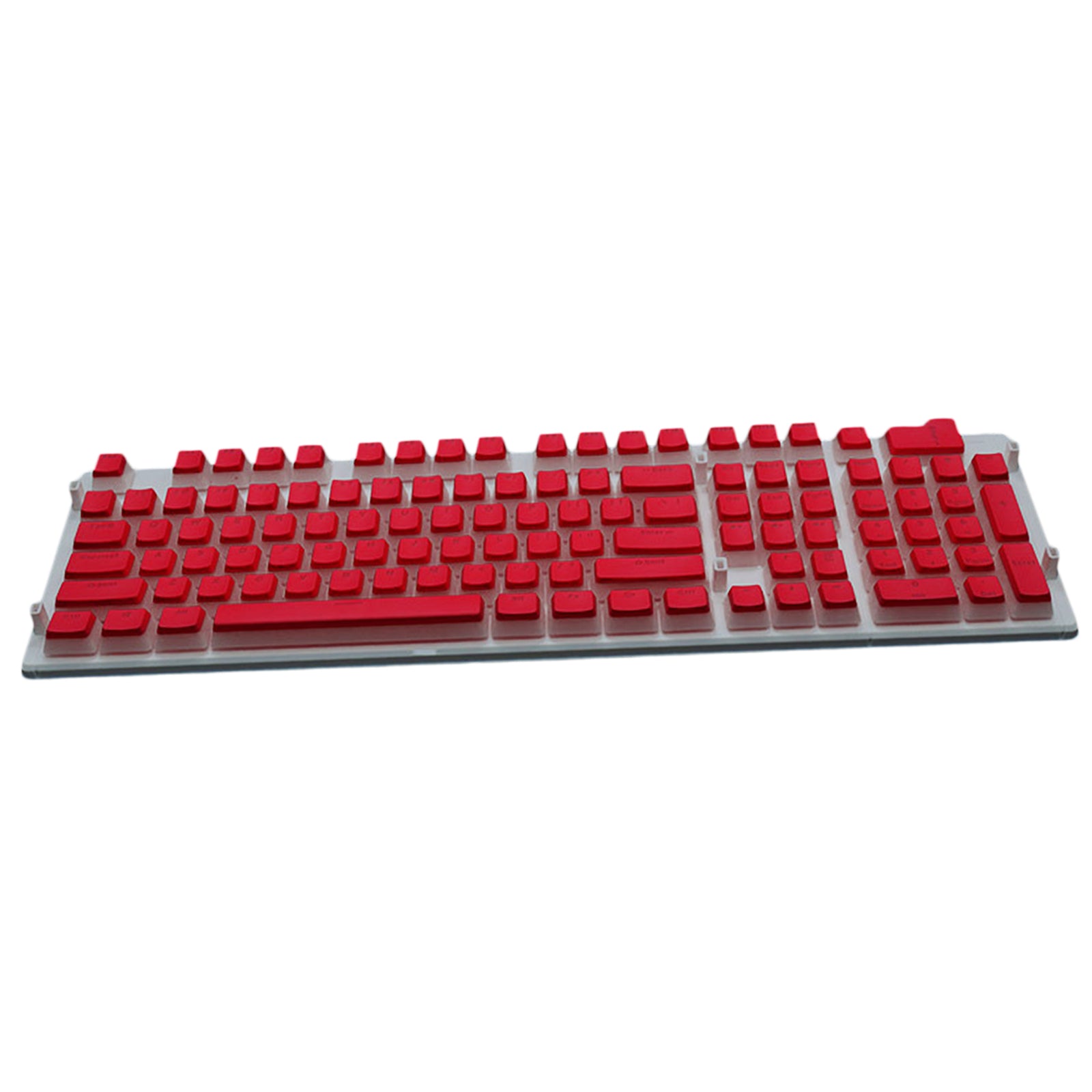 108 Keys Double Shot Pudding Keycaps DIY for Cherry MX Mechanical Keyboard Red