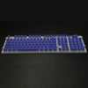 108 Keys Double Shot Pudding Keycaps DIY for Cherry MX Mechanical Keyboard Dark Blue