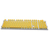 108 Keys Double Shot Pudding Keycaps DIY for Cherry MX Mechanical Keyboard Yellow