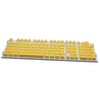 108 Keys Double Shot Pudding Keycaps DIY for Cherry MX Mechanical Keyboard Yellow