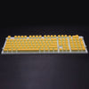 108 Keys Double Shot Pudding Keycaps DIY for Cherry MX Mechanical Keyboard Yellow