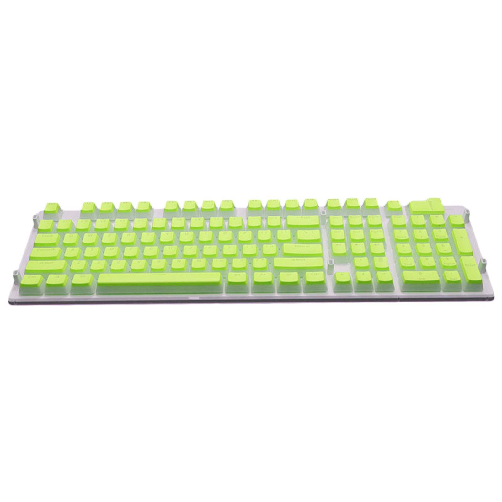 108 Keys Double Shot Pudding Keycaps DIY for Cherry MX Mechanical Keyboard Green