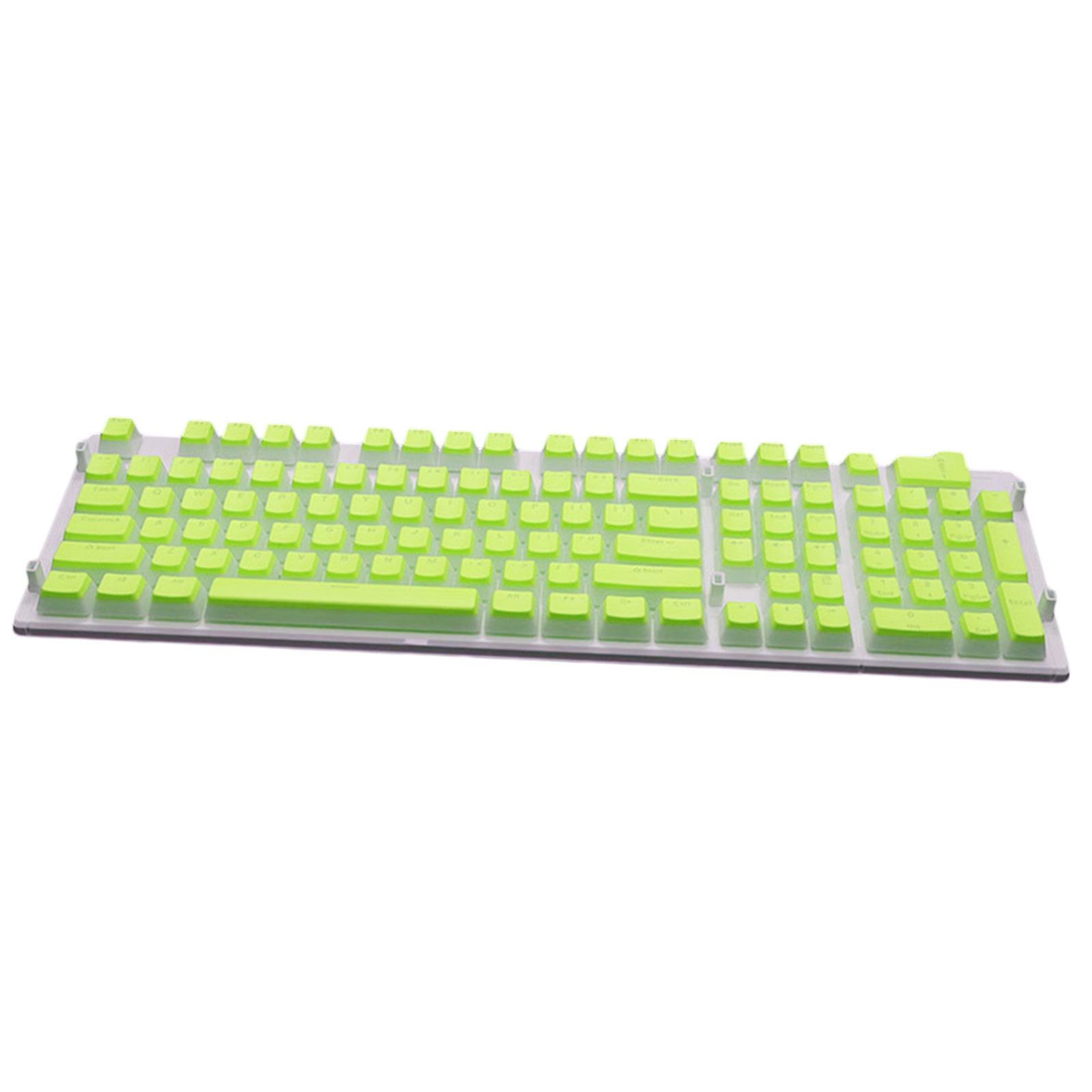 108 Keys Double Shot Pudding Keycaps DIY for Cherry MX Mechanical Keyboard Green