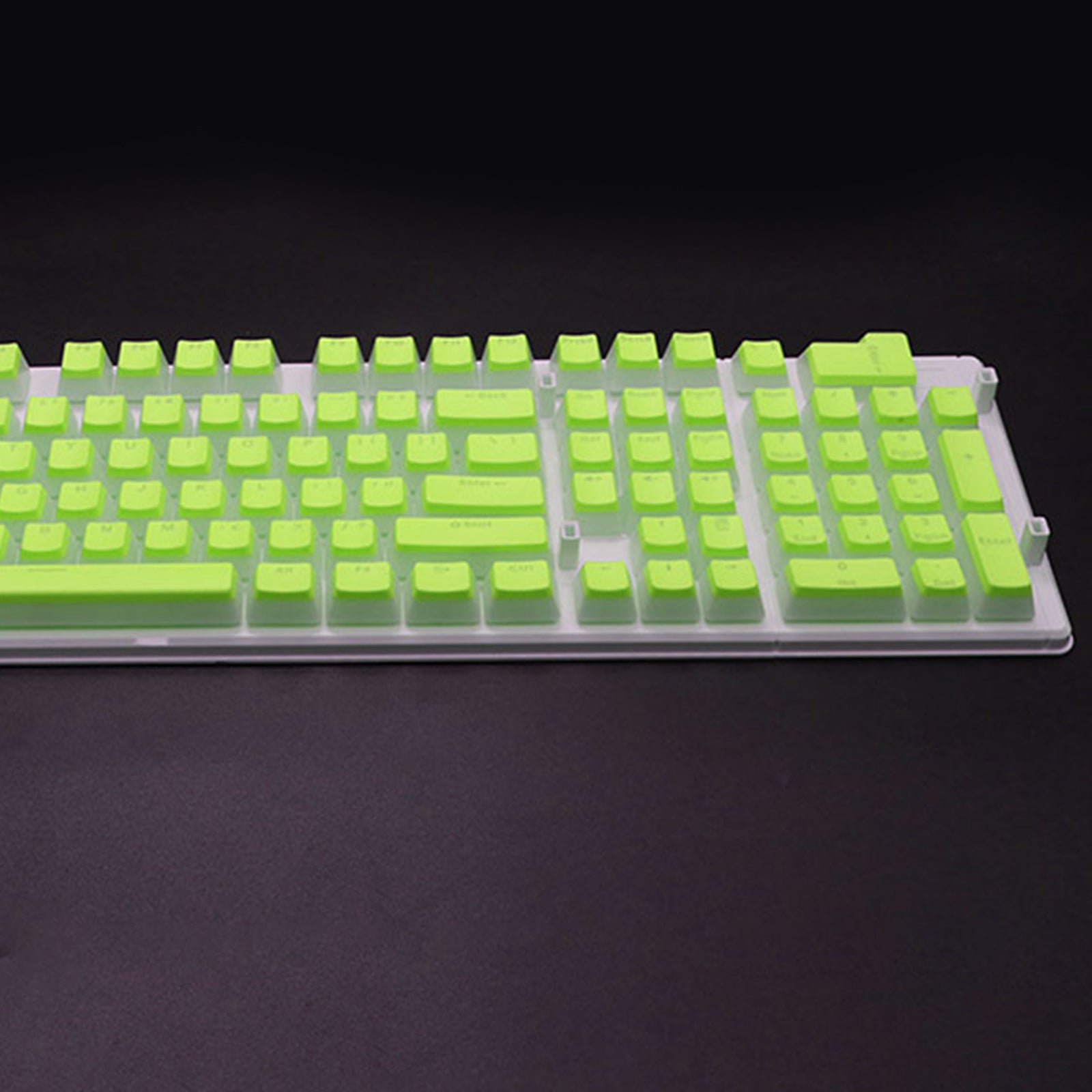 108 Keys Double Shot Pudding Keycaps DIY for Cherry MX Mechanical Keyboard Green