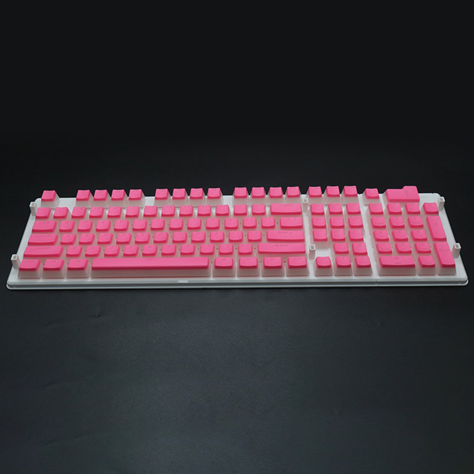 108 Key Keycaps PBT Pudding Keycaps for Cherry MX Mechanical Keyboard Pink