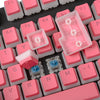 108 Key Keycaps PBT Pudding Keycaps for Cherry MX Mechanical Keyboard Pink