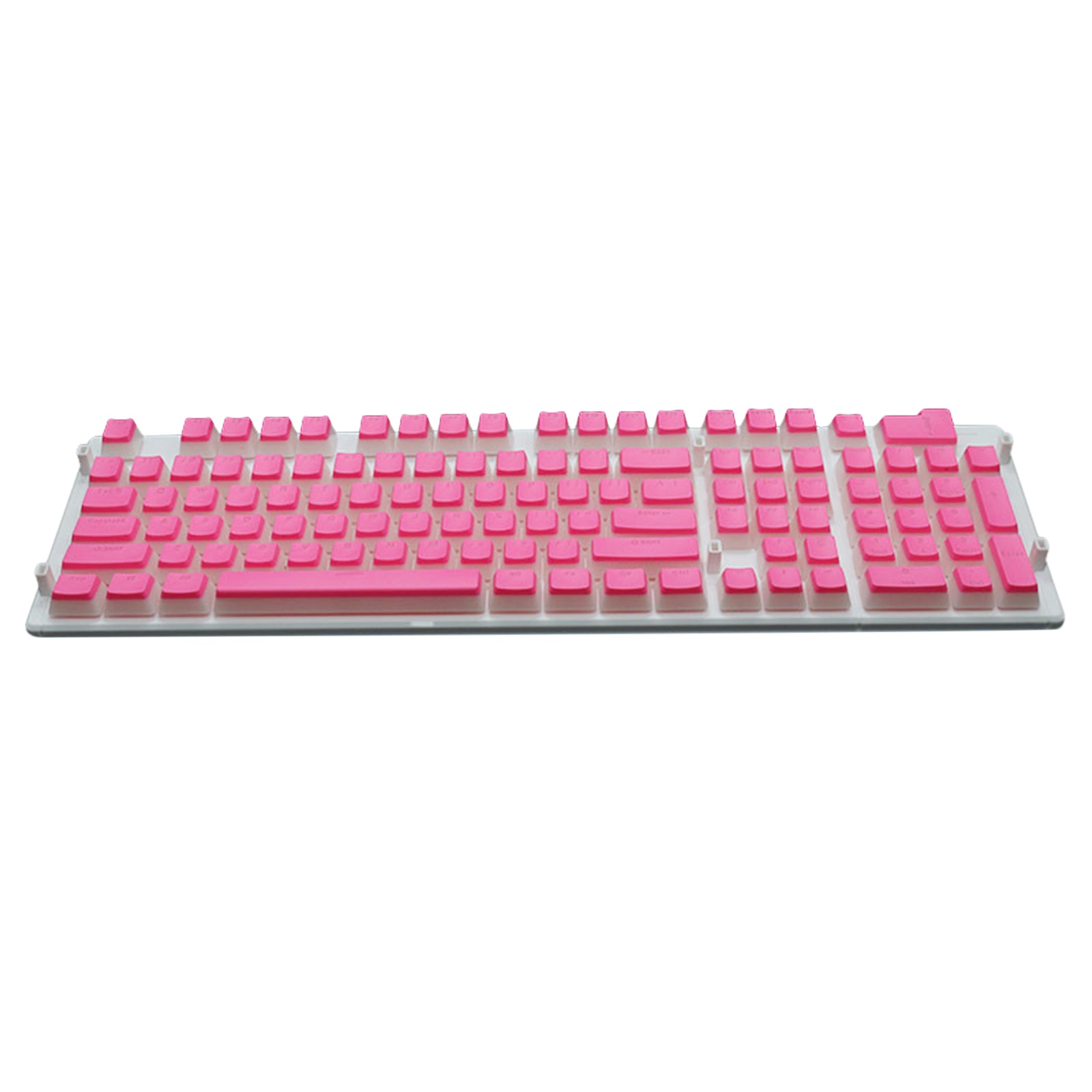 108 Key Keycaps PBT Pudding Keycaps for Cherry MX Mechanical Keyboard Pink